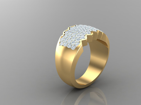 Man Ring Cad File Printing Modèles 3D en vedette