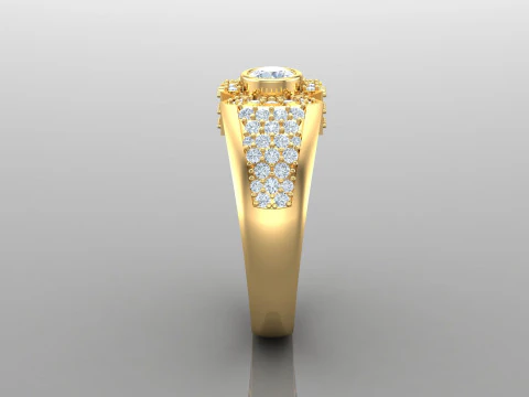 Man Ring Cad File Printing 3D Print Model
