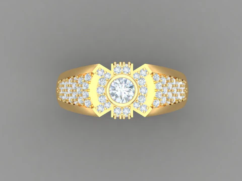 Man Ring Cad File Printing 3D Print Model