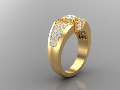 Man Ring Cad File Printing 3D Print Model