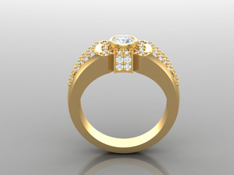 Man Ring Cad File Printing 3D Print Model
