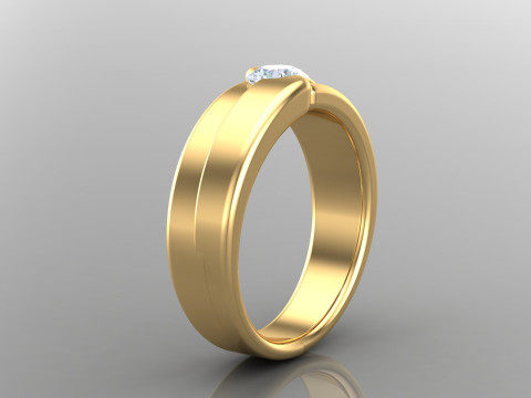 Man Ring Cad File Printing 3D Print Model
