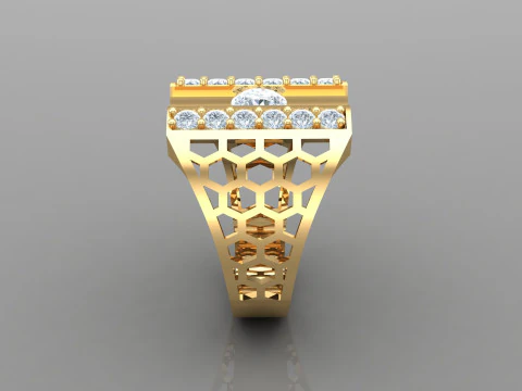 Man Ring Cad File Printing 3D Print Model