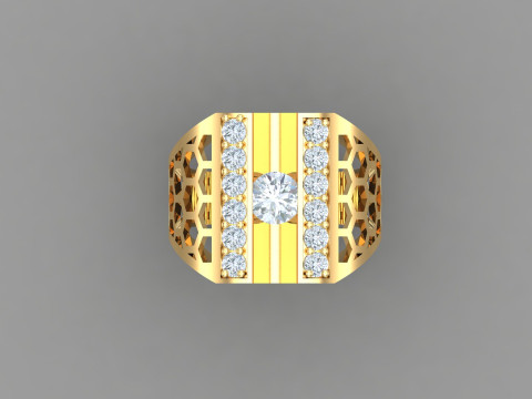 Man Ring Cad File Printing Model Cetak 3D