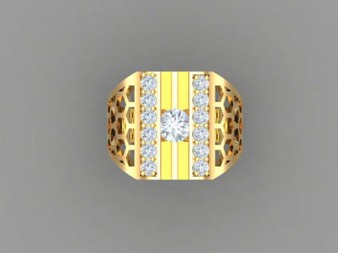 Man Ring Cad File Printing 3D Print Model