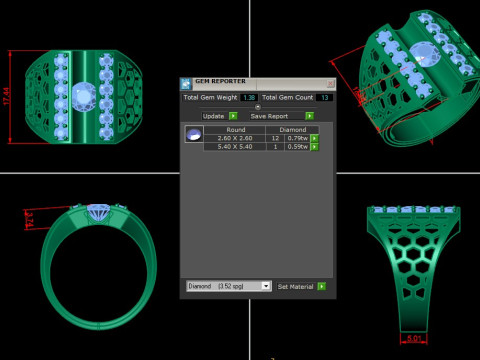 Man Ring Cad File Printing Model Cetak 3D
