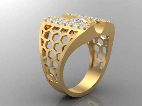 Man Ring Cad File Printing 3D Print Model