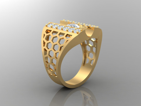 Man Ring Cad File Printing Model Cetak 3D