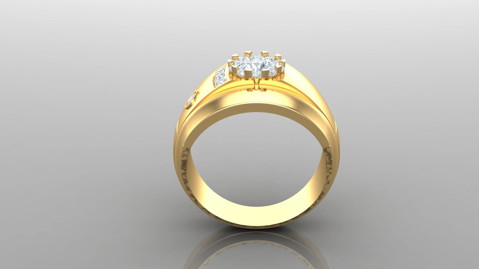 Man Ring Cad File Printing 3D Print Model .c4d .max .obj .3ds .fbx .stl .blend 