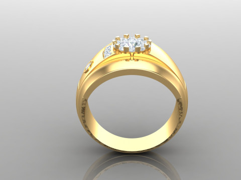 Man Ring Cad File Printing 3D प्रिंट मॉडल
