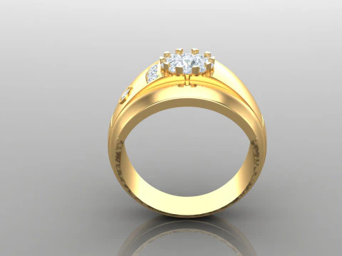 Man Ring Cad File Printing 3D Print Model