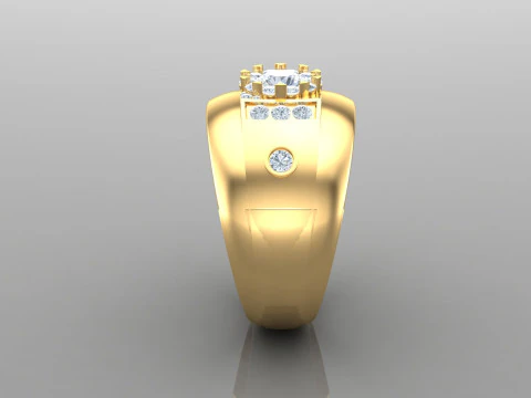 Man Ring Cad File Printing 3D Print Model
