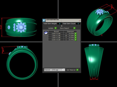 Man Ring Cad File Printing Modelo de impresión 3D