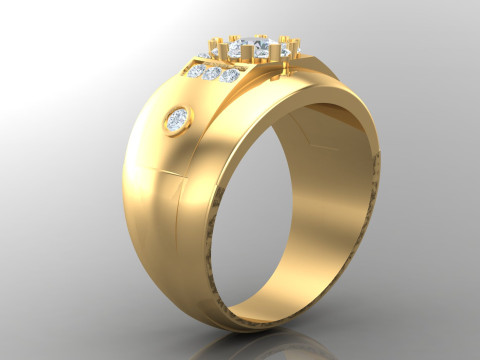Man Ring Cad File Printing Modelo de impresión 3D