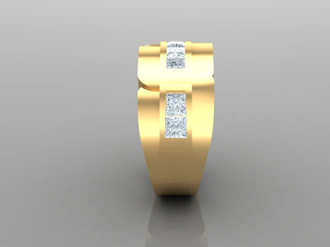 Man Ring Cad File Printing 3D Print Model