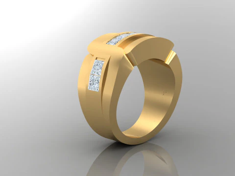 Man Ring Cad File Printing 3D Print Model