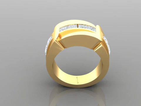 Man Ring Cad File Printing 3D Print Model