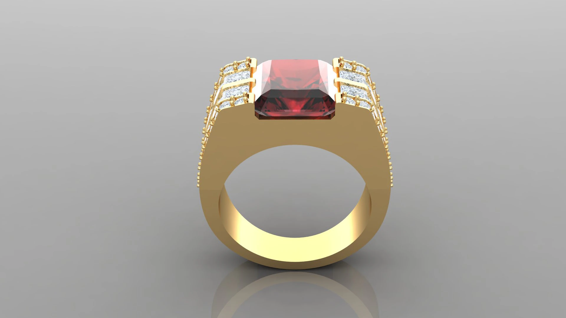 Man Ring Cad File Printing 3D Print Model .c4d .max .obj .3ds .fbx .stl .blend 