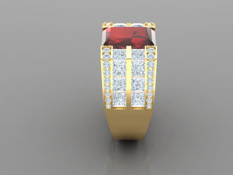 Man Ring Cad File Printing 3D Print Model