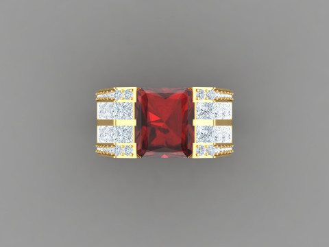 Man Ring Cad File Printing 3D Принт Модель