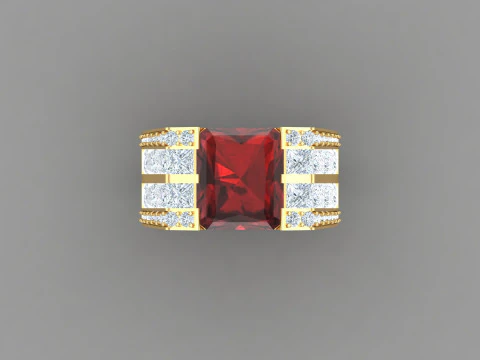 Man Ring Cad File Printing 3D Print Model