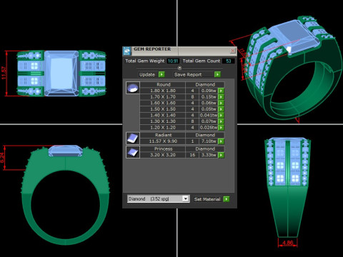 Man Ring Cad File Printing 3D Принт Модель