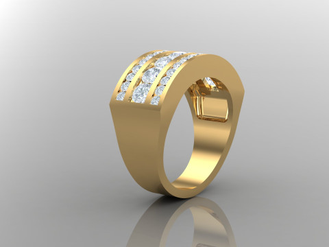 Man Ring Cad File Printing Model do druku 3D