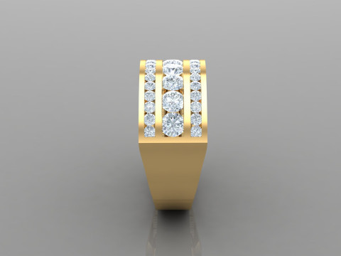 Man Ring Cad File Printing Model do druku 3D