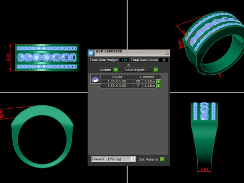 Man Ring Cad File Printing Model do druku 3D