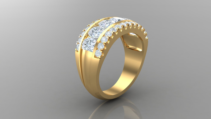 Man Ring Cad File Printing Model Cetak 3D .c4d .max .obj .3ds .fbx .stl .blend