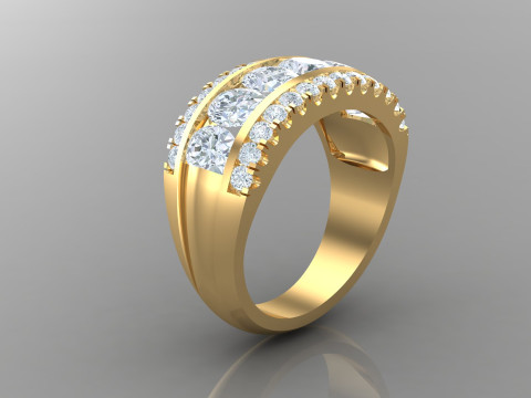 Man Ring Cad File Printing Modelo de Impressão 3D