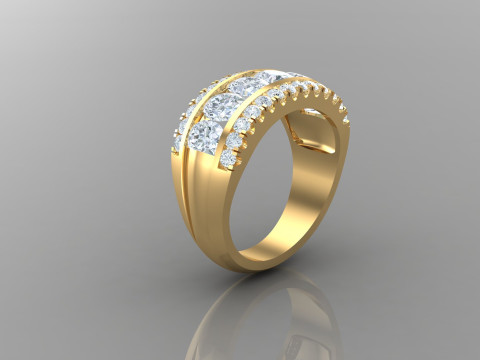 Man Ring Cad File Printing Model Cetak 3D