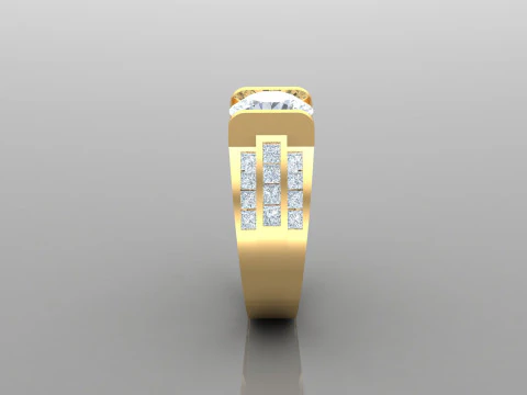 Man Ring Cad File Printing 3D Print Model