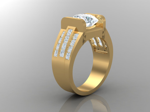Man Ring Cad File Printing 3D प्रिंट मॉडल