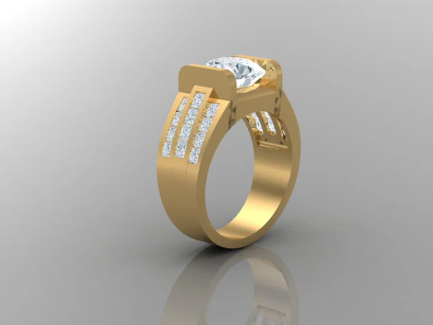 Man Ring Cad File Printing 3D Print Model