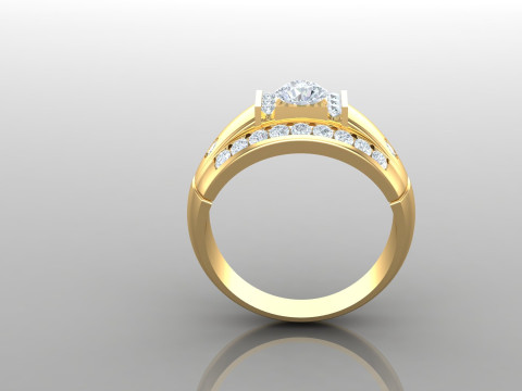 Man Ring Cad File Printing Modèles 3D en vedette