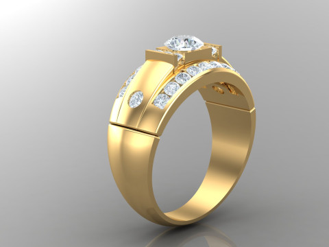 Man Ring Cad File Printing 3D-Druckmodell