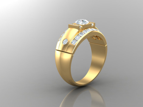 Man Ring Cad File Printing 3D-Druckmodell