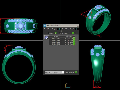 Man Ring Cad File Printing 3D-Druckmodell