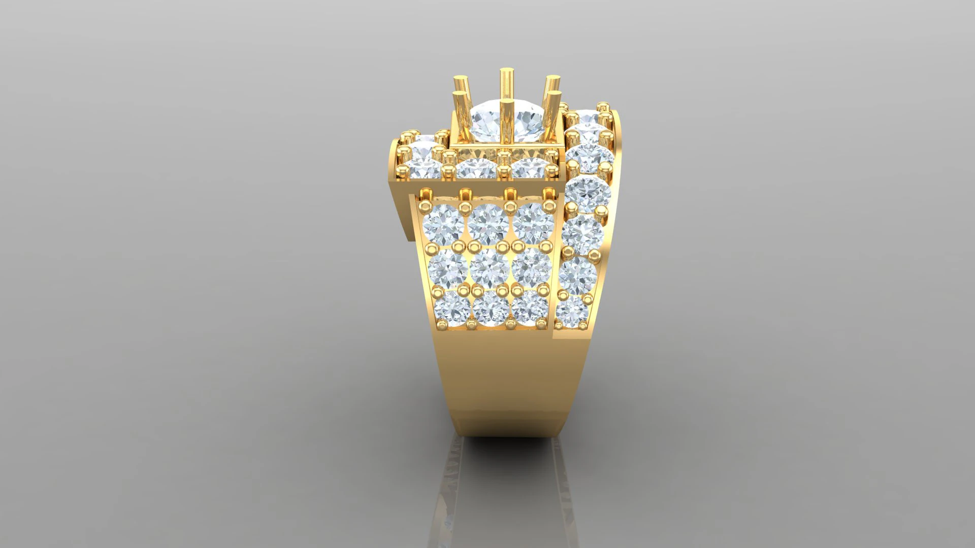 Man Ring Cad File Printing 3D Print Model .c4d .max .obj .3ds .fbx .stl .blend 