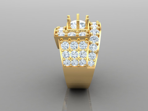 Man Ring Cad File Printing 3D Print Model