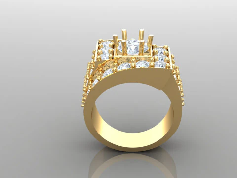 Man Ring Cad File Printing 3D Print Model