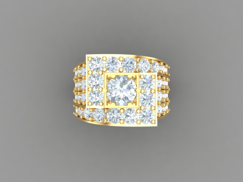 Man Ring Cad File Printing 3Dプリントモデル