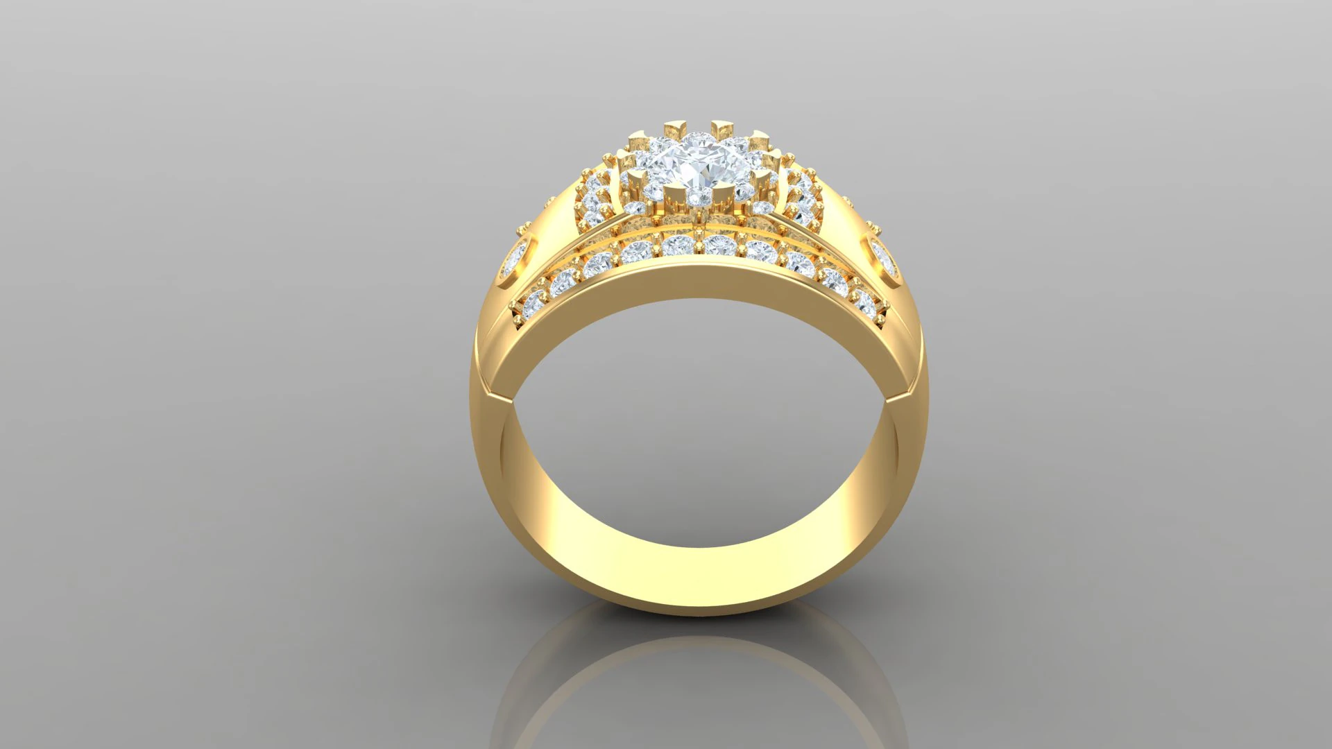Man Ring Cad File Printing 3D Print Model .c4d .max .obj .3ds .fbx .stl .blend 