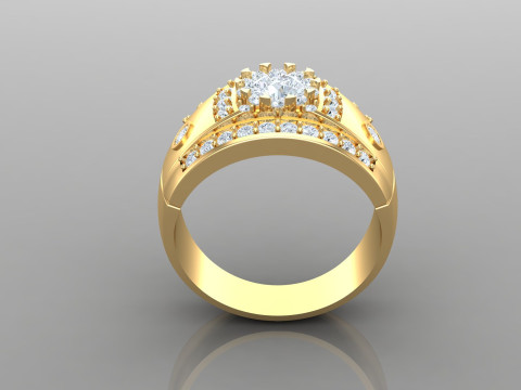 Man Ring Cad File Printing 3D 프린트 모델
