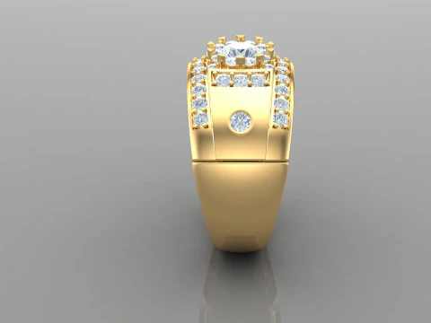 Man Ring Cad File Printing 3D Print Model