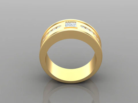 Stampa file Cad anello uomo Modello di stampa 3D