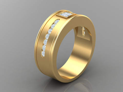 Man Ring Cad File Printing 3D 프린트 모델