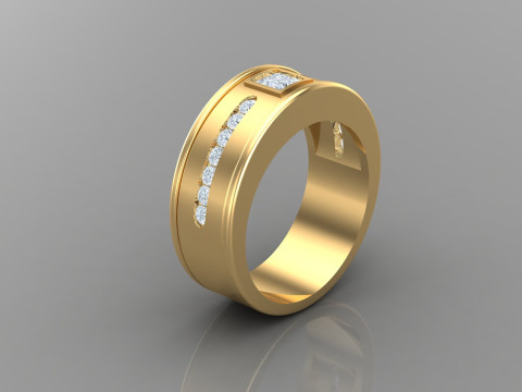 Man Ring Cad File Printing 3D 프린트 모델