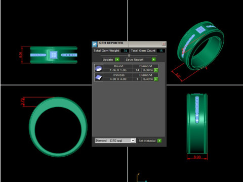 Man Ring Cad File Printing 3D 프린트 모델